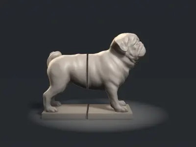 PUG Book-holder  3D print model