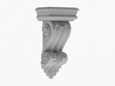 Scroll Corbel 45 3D model