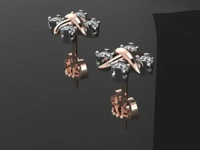 Earrings Tiffany 3D print model