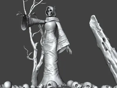 Mistress Death - Marvel Cosmic Entity 3D Model Low-poly 3D model