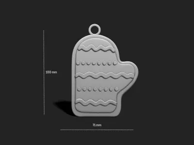 Christmas Cookie Ornament - Pendant -  Christmas Tree 6 3D print model