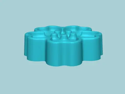 Manju Stamp 03 - Japanese Sweet Mold Traditional Decoration 3D print model