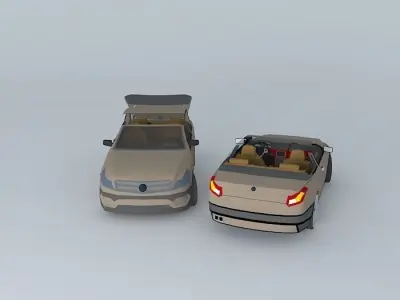 NEG cabriolet car  Free 3D model