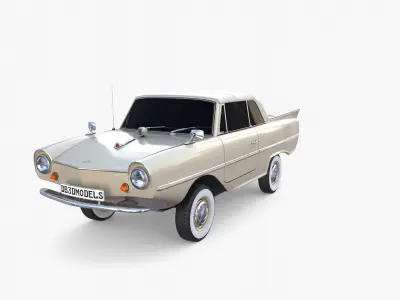 Amphicar 770 Cream Top Up 3D model