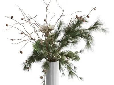 Flower In Vase 80 3D model