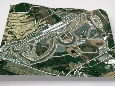 Fuji Speedway Mount Fuji Shizuoka Prefecture Japan 3D model