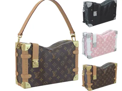 Louis Vuitton Side Trunk PM Low-poly 3D model