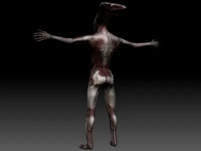 Biomechanic Alien Monster  Ztool max obj Free low-poly 3D model