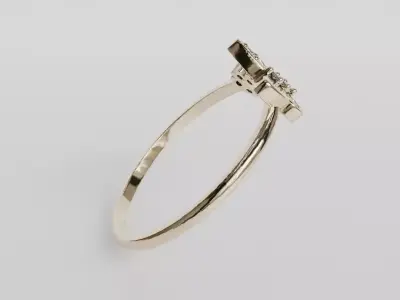 butterfly ring 3D print model