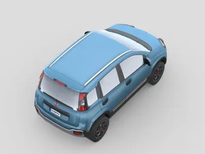 Fiat Panda Cross 2021 Low-poly 3D model