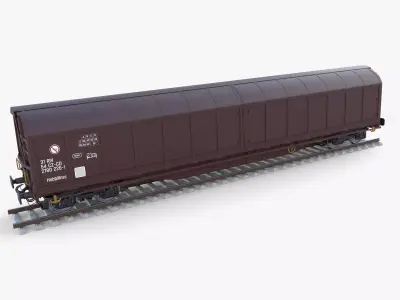 CFR Habis Sliding Door Wagon 339 Rail Car v2 3D model