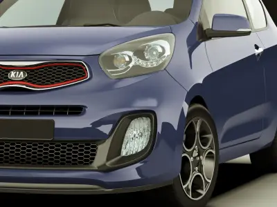 Kia Picanto Sport 2012 3door 3D model
