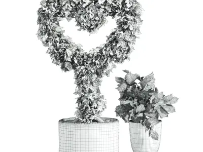 bouquet set 3D model order