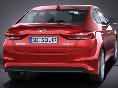 Hyundai Elantra 2017 3D model