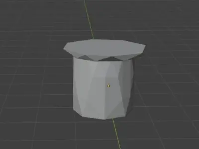 Barrel V3 Very Low Poly Free low-poly 3D model