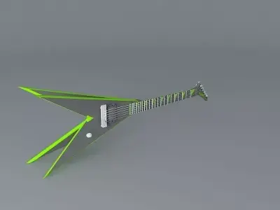 Jackson concept Quad V guitar Free 3D model