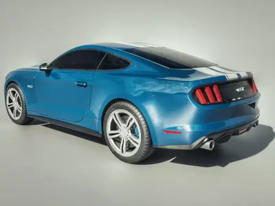 Sport-car Ford Mustang 3D model
