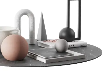 living geometric figure decor set 00 3D model