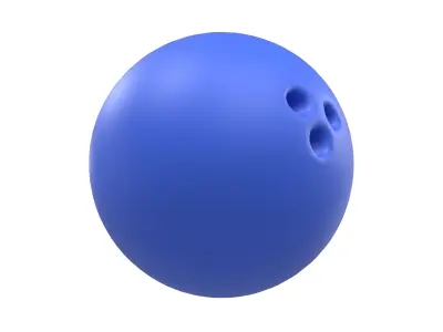 Bowling Ball v1 003 Low-poly 3D model
