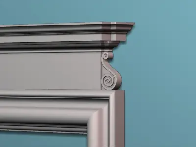 Georgian style fireplaces series No1 3D model