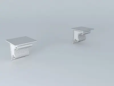 garnish pedestals wall detail Free 3D model