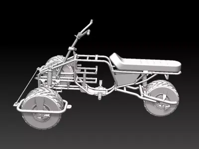 A TRICAR Low-poly 3D model