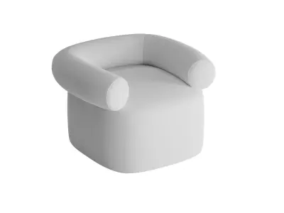 Soul Upholstered Arm Chair 3D model