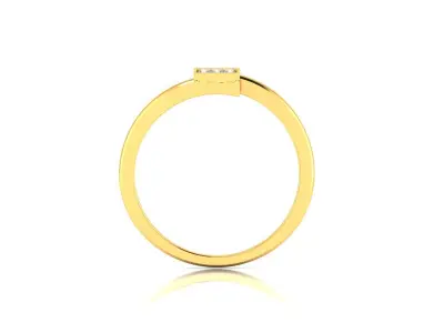 Solitaire Engagement Women Ring 3D print model purchase