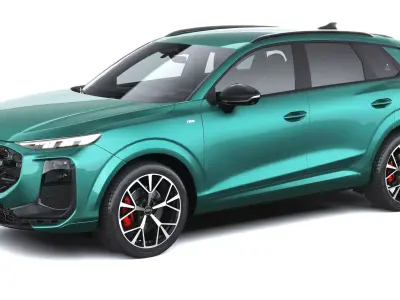 Audi Q3 S-Line 2026 with interior Low-poly 3D model