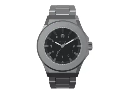 Silver Watch With Various Dial Variations 3D model