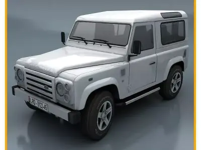 Land Rover Defender Low-poly 3D model