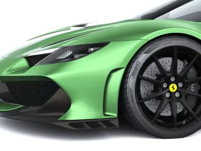 Ferrari 296 Speciale 2026 LowPoly Low-poly 3D model