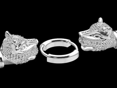 Tiger chain bracelet 3D print model