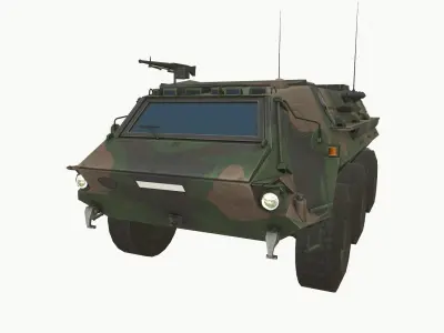 TPz 1 Fuchs Low-poly 3D model