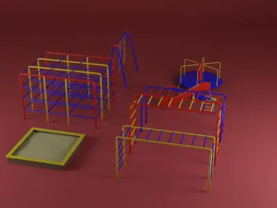 Playground toys 3D model