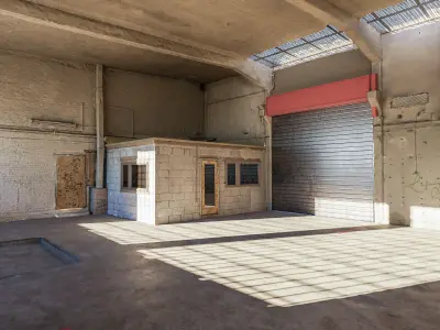 scanned detailed workshop - reworked 3D model