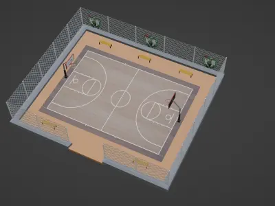 Basketball Stadium - Toronto Raptors Low-poly 3D model