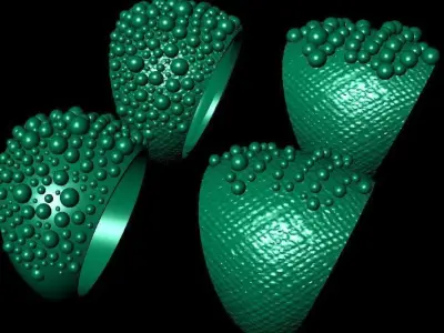 rings full of balls 3D print model