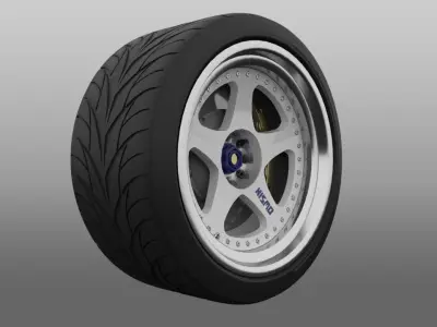 Wheels NISMO LM GT1 Low-poly 3D model