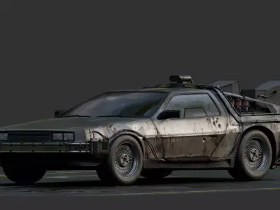 Delorean - Ready Player One 3D model