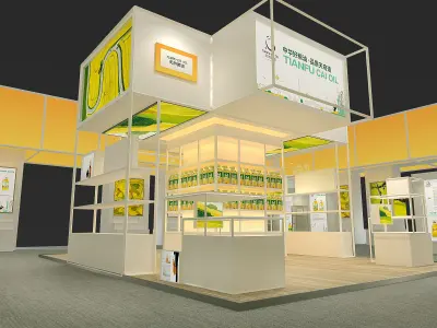 exhibition Low-poly 3D model 22