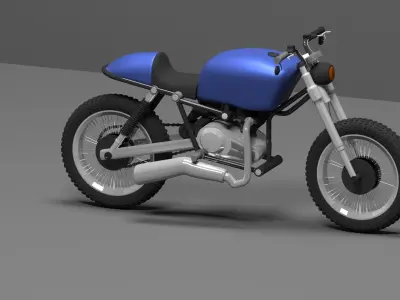 Caferacer bike 3D model