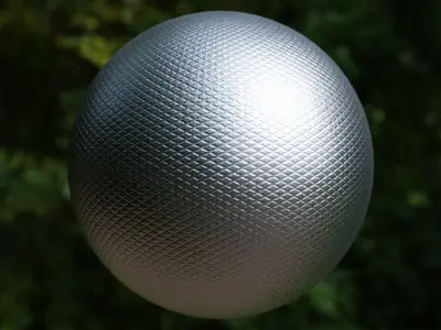 Diamond Knurl Metal Texture - Procedural PBR Shader Texture