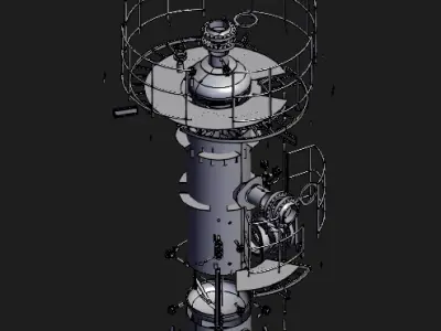 tanks for oil and natural gas 3D model