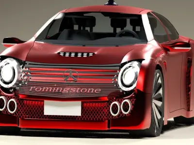 roming stone mercedes proposal model 3D model