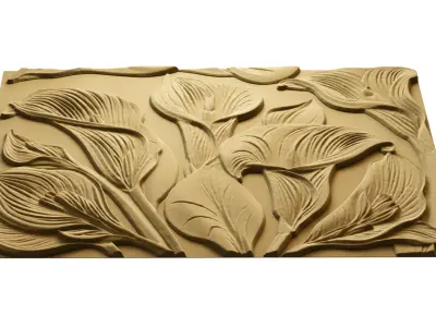3D CNC Wall Panels Modern Wall Decor Model 01 3D model