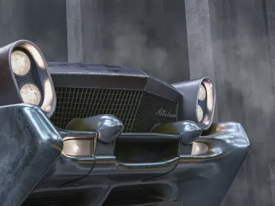 Futuristic flying car 3 3D model