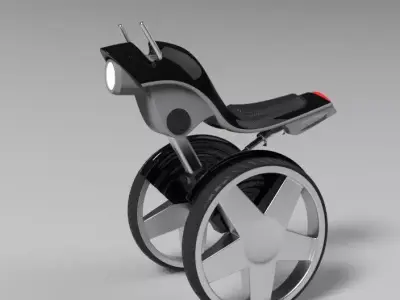 Futuristic Motorcycle Concept 3D model