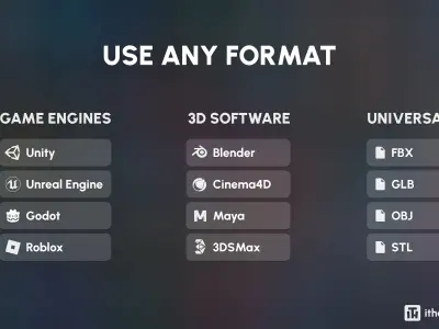 Planets Low-poly 3D model