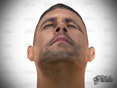 Paul Walker Low-poly 3D model